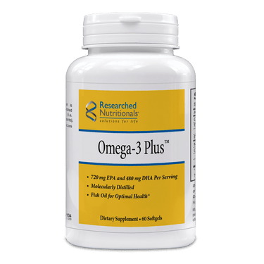 Omega-3 Plus - 60 Softgels Researched Nutritionals Supplement - Conners Clinic